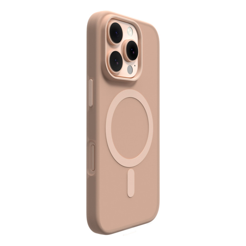 Puro Daylight MagSafe siliconen hoesje voor iPhone 16 Pro Max, beige