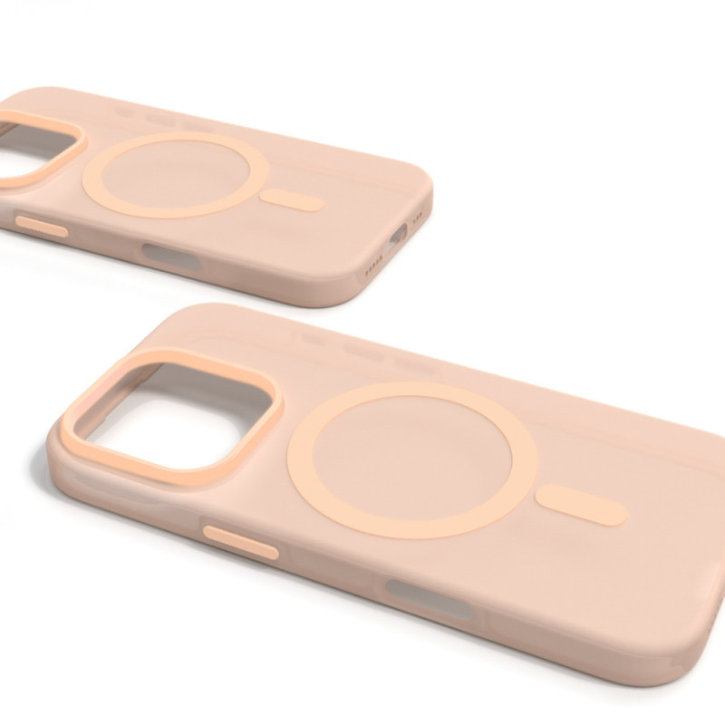 Puro Daylight MagSafe siliconen hoesje voor iPhone 16 Pro Max, beige