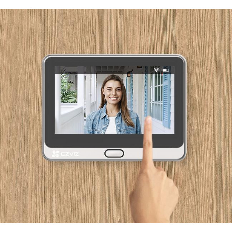 Ezviz CP4 4 MP Wi-Fi-deurspion, zilver