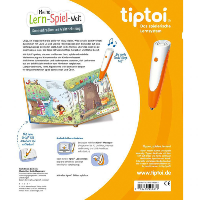 Ravensburger tiptoi Mijn leer-speel-wereld: concentratie en waarneming (49281)