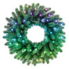 Twinkly Voorverlichte krans 50 RGB LED, groen draad, stekker type C, 60 cm