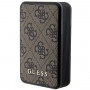 Guess GUPB10DP4GEGW Powerbank 10000 mAh, 18 W, 4G Leather Metal Logo, bruin