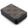 Guess GUPB10DP4GEGW Powerbank 10000 mAh, 18 W, 4G Leather Metal Logo, bruin