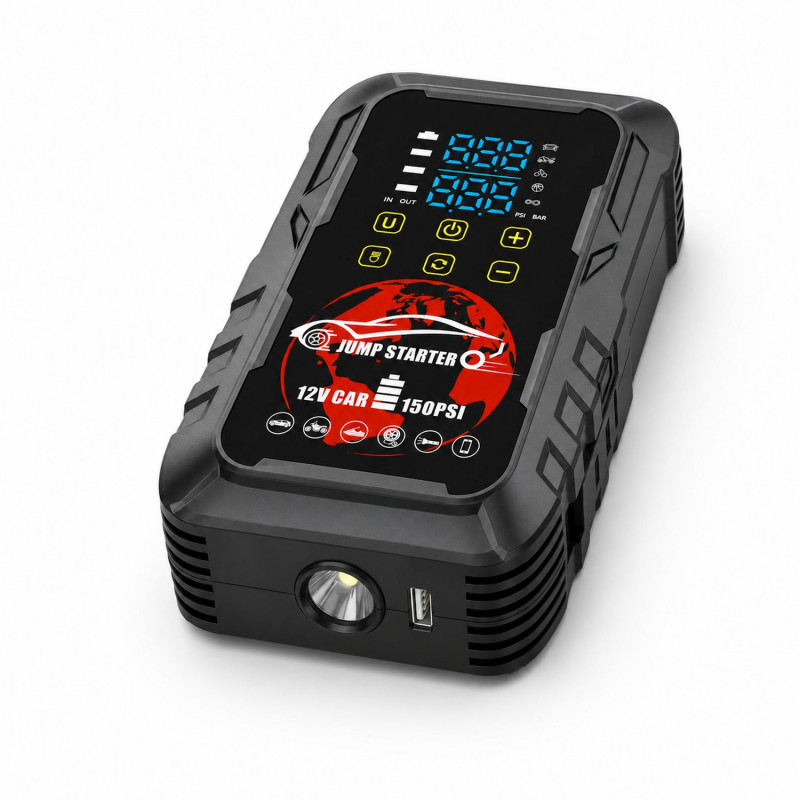 Extralink MaxJump 9 Xtreme 2-in-1 jumpstarter en compressor, 8000 mAh