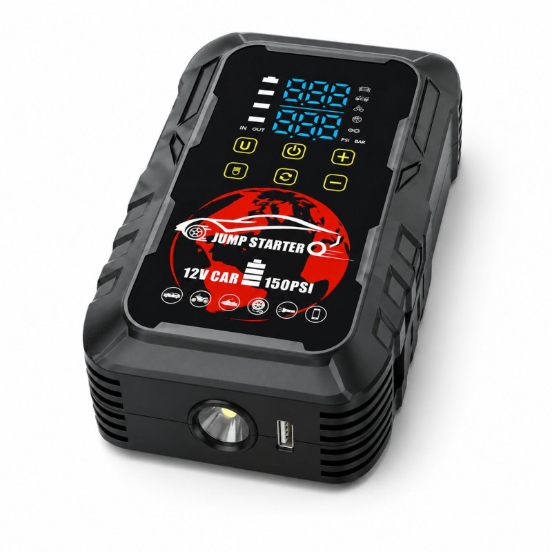 Extralink MaxJump 9 Xtreme 2-in-1 jumpstarter en compressor, 8000 mAh