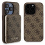 Guess GUBPM5P15L4GEMGW Hardcase voor Apple iPhone 15 Pro + 5000 mAh MagSafe powerbank, 4G Metal Logo, bruin