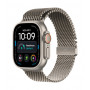 Apple Watch Ultra 4 Titanium Cellular 49 mm natuurlijk titanium Milanese Loop, maat L