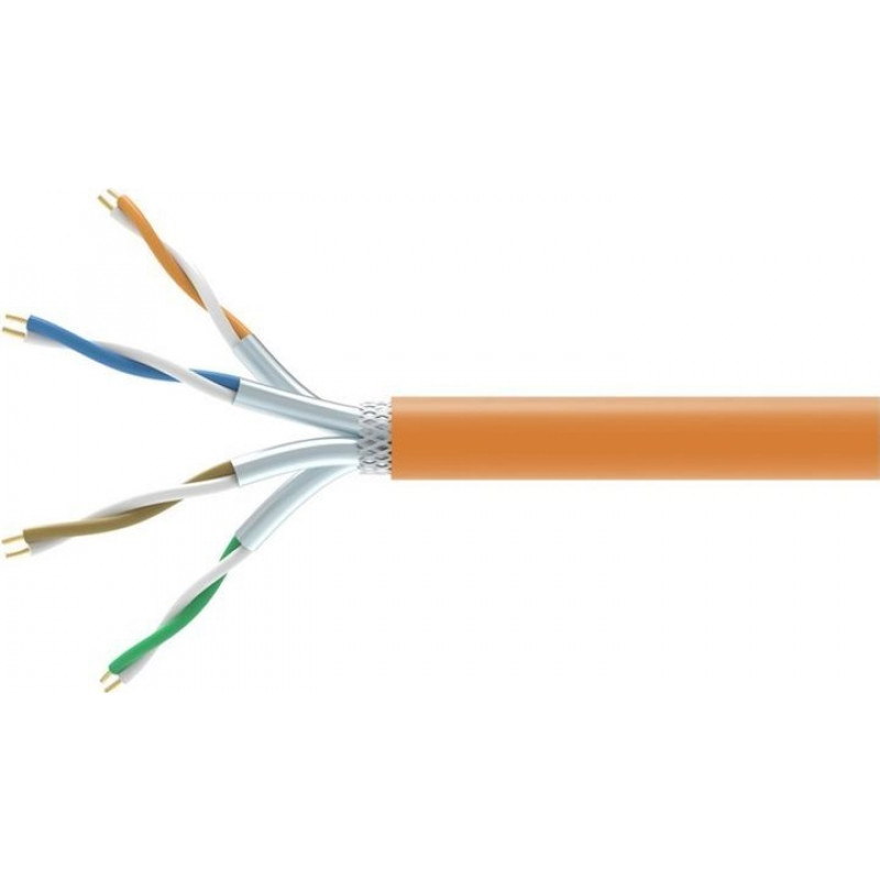 Equip 404553 Cat7 S/FTP installatiekabel bulk, 1000 m, halogeenvrij (LSZH), oranje
