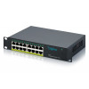 DIGITUS DN-95334 10 Gigabit 16-poorts unmanaged PoE+-switch (120 W)