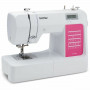 Brother CS120WTS naaimachine, wit roze