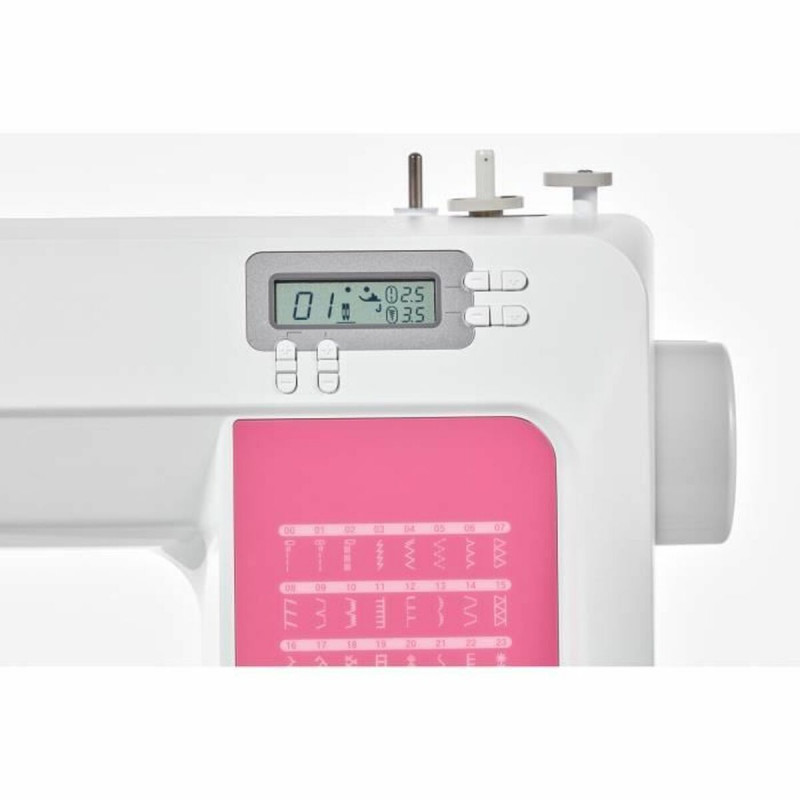 Brother CS120WTS naaimachine, wit roze