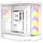 HYTE Y50 Snow White pc-behuizing, wit, gehard glas x 3
