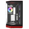 HYTE Y50 Wild Cherry pc-behuizing, rood, gehard glas x 3