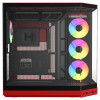 HYTE Y50 Wild Cherry pc-behuizing, rood, gehard glas x 3