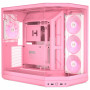 HYTE Y50 Strawberry Milk pc-behuizing, lichtroze, gehard glas x 3