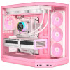 HYTE Y50 Strawberry Milk pc-behuizing, lichtroze, gehard glas x 3