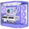 HYTE Y50 Taro Milk pc-behuizing, paars, gehard glas x 3