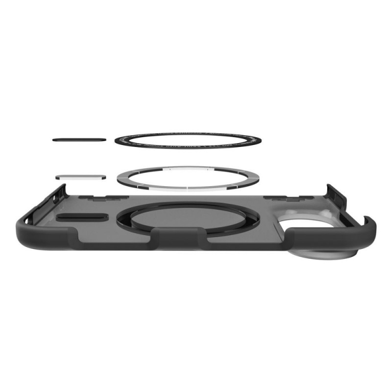 Spigen Ultra Hybrid Pro MagFit Case voor Apple iPhone Duo, Frost Black