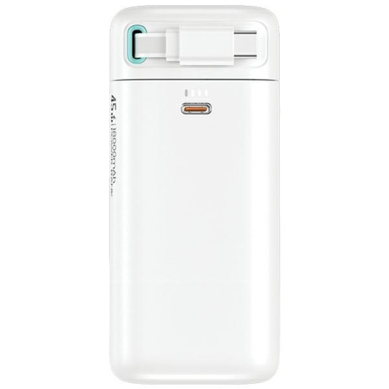 USAMS US-CD216 XMF Series powerbank 18000 mAh, PD 45W snelladen, met USB-C-kabel, zwart