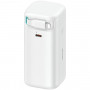 USAMS US-CD217 XMF Series Powerbank 18000 mAh, PD 45W snelladen, met Lightning-kabel, wit