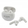 Guess GUTWS1CWHTWS draadloze in-ear hoofdtelefoon met dockingstation, Bluetooth 5.0, wit