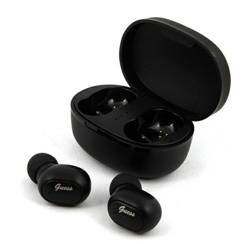 Guess GUTWST30BK draadloze TWS in-ear hoofdtelefoon met dockingstation, Bluetooth 5.0, zwart