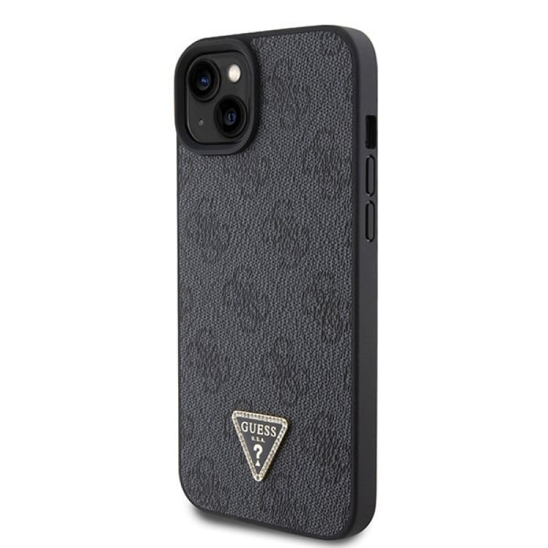Guess GUHCP15MP4TDSCPK Apple iPhone 15 Plus / 14 Plus hardcase, Crossbody 4G Metal Logo, zwart