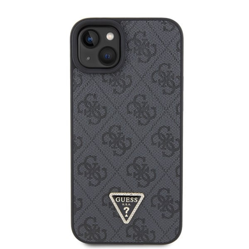 Guess GUHCP15MP4TDSCPK Apple iPhone 15 Plus / 14 Plus hardcase, Crossbody 4G Metal Logo, zwart