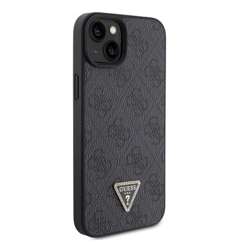 Guess GUHCP15MP4TDSCPK Apple iPhone 15 Plus / 14 Plus hardcase, Crossbody 4G Metal Logo, zwart
