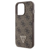Guess GUHCP13LP4TDSCPW Apple iPhone 13/13 Pro bruine hardcase, Crossbody 4G Metal Logo