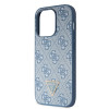 Guess GUHCP14XP4TDSCPB Apple iPhone 14 Pro Max blauwe hardcase, Crossbody 4G Metal Logo