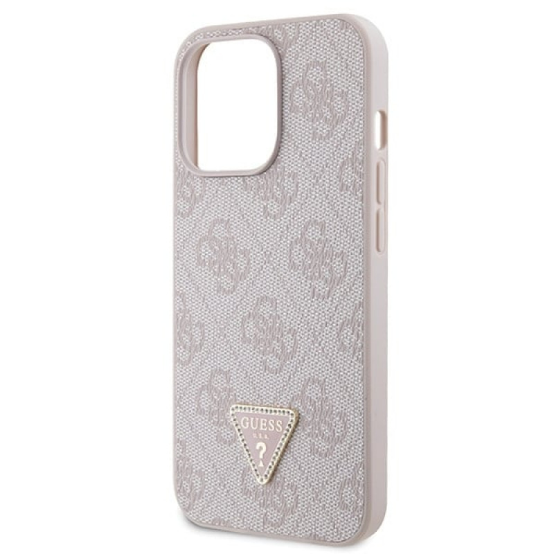 Guess GUHCP13LP4TDSCPP Apple iPhone 13/13 Pro roze hardcase, Crossbody 4G Metal Logo