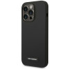 Karl Lagerfeld KLHMP14LSLMP1K Apple iPhone 14 Pro zwarte hardcase, Silicone Plaque, MagSafe