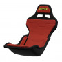 Sabelt SRP-1 sim racing stoel, glasvezelschaal, formule-ontwerp, gevoerd, racing rood