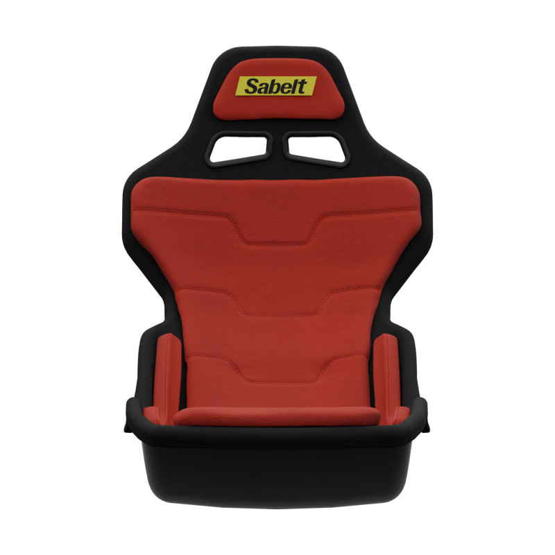 Sabelt SRP-1 sim racing stoel, glasvezelschaal, formule-ontwerp, gevoerd, racing rood