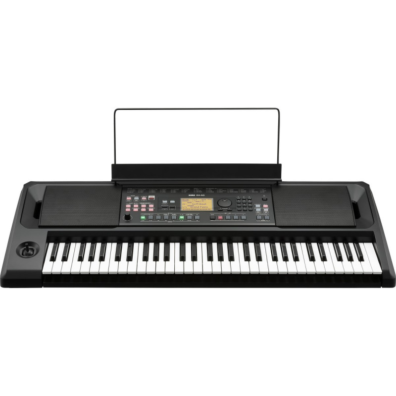 Korg EK-50 elektrisch keyboard, digitale synthesizer, 61 toetsen, zwart