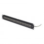 StarTech.com C6APANELSTP241UFT 24-poorts 1U feed-through patchpaneel, afgeschermd Cat6a, RJ45, 19", zwart