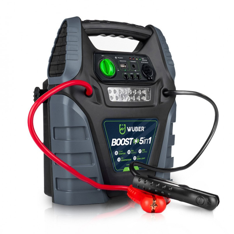 Wuber W14270 5-in-1 booster luchtcompressor met jumpstarter