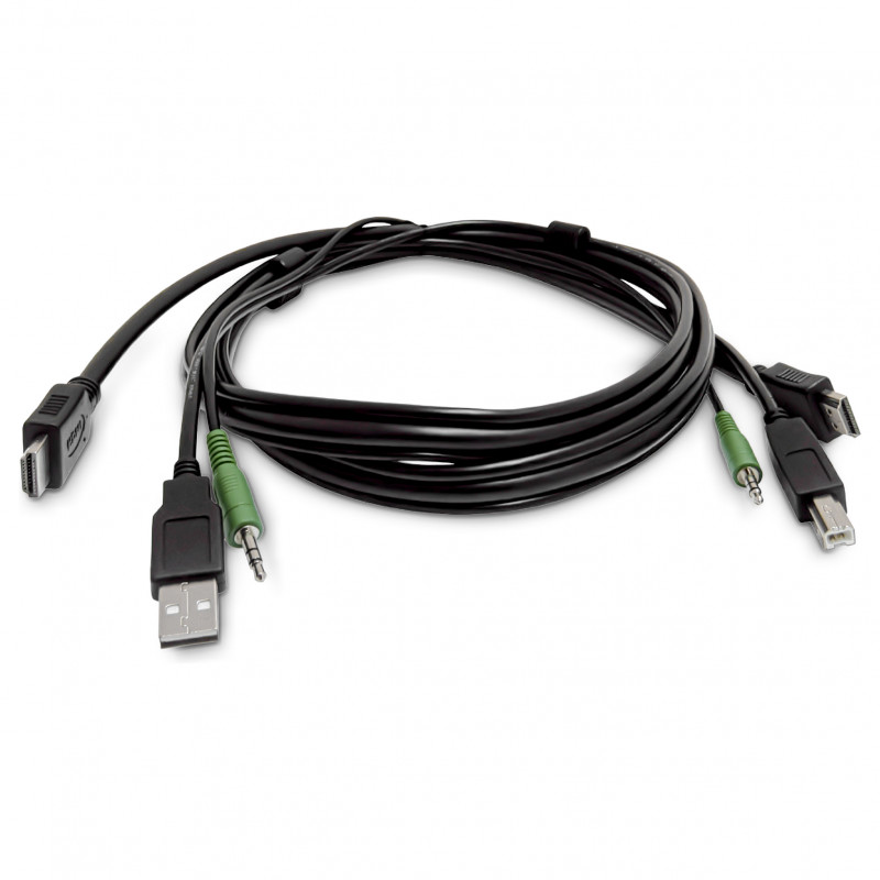 StarTech.com SKHDMMKVM-06-TAA TAA-conforme HDMI KVM-kabel, USB 2.0, 3,5 mm audio, 1,8 m