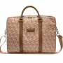 Guess GCube Stripes GUCB15HGCFSEW laptoptas, tot 16 inch, bruin