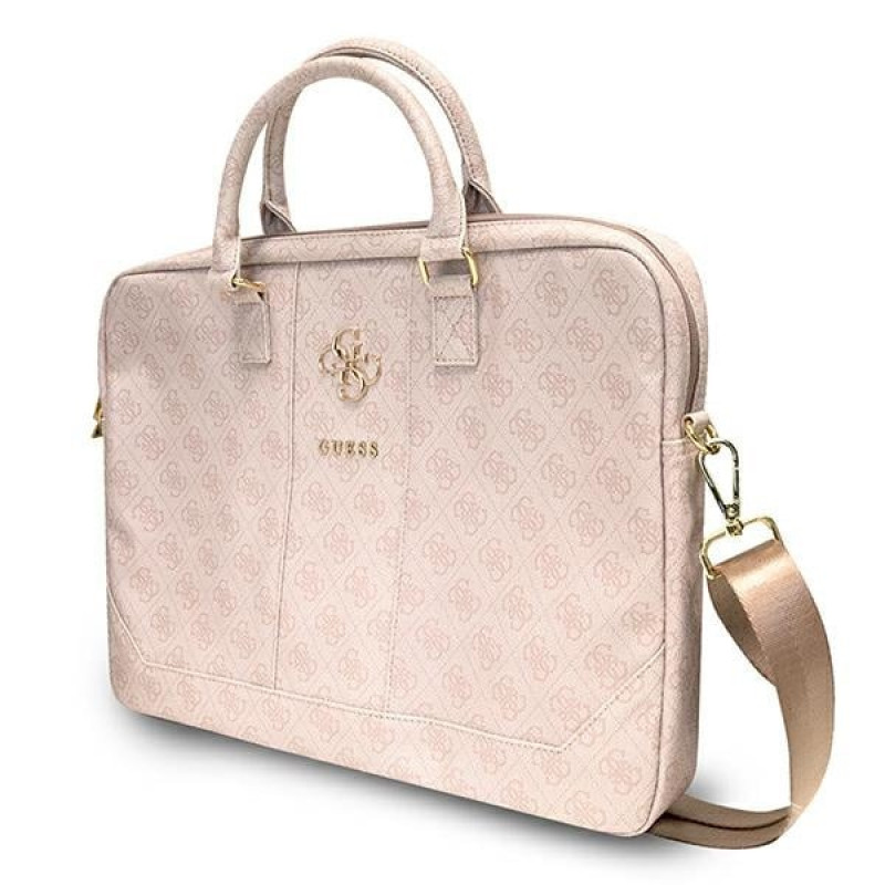 Guess GUCB15G4GFPI 15-inch laptoptas, 4G Big Logo, roze