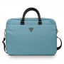 Guess GUCB15NTMLLB Laptoptas tot 16 inch, Nylon Triangle Logo, blauw