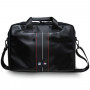 BMW BMCB15COMSCAKR Laptoptas 15 inch, Carbon Red Stripes, zwart