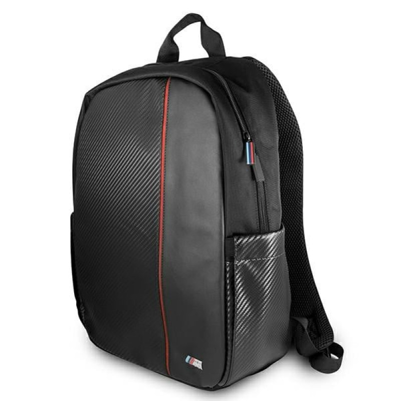 BMW BMBPCO15CAPRBK rugzak, 16 inch, zwart Carbon Red Stripe
