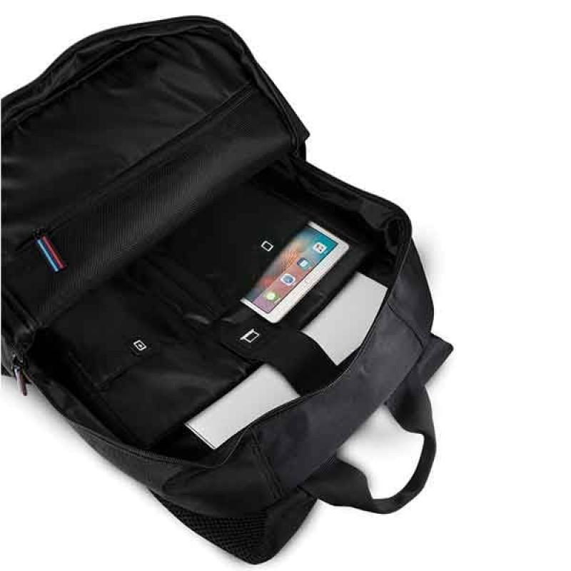 BMW BMBPCO15CAPNBK rugzak, 16 inch, zwart Carbon Navy Stripe