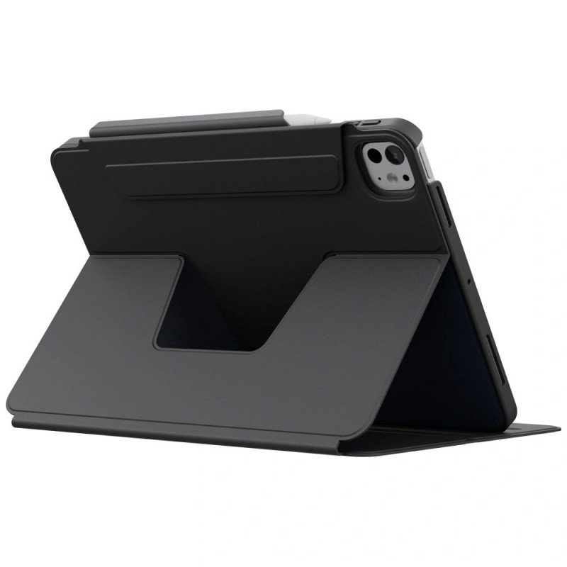 UNIQ Rovus Snapmount magnetische 360° draaibare afneembare tabletcase voor Apple iPad Pro 11 2024, zwart