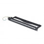 StarTech.com C6PANELSTP241U 24-poorts 1U blanke keystone-patchpanel met kabelbeheerstang, 48,3 cm, CAT6A, zwart