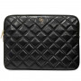Guess GUCS14ZPSQSSGK Laptophoes, 14 inch, Quilted 4G, zwart