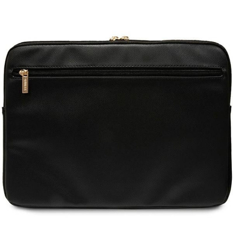 Guess GUCS16ZPGSTEGK ZIP Leather Triangle 4G laptop-hoes 16", zwart