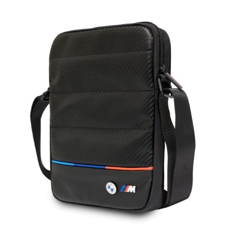 BMW BMTB10PUCARTCBK Carbon & Nylon Tricolor tas voor 10" tablets, zwart